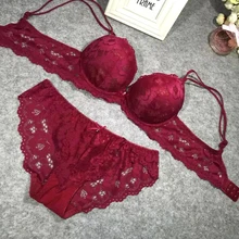 Дамский секретный бренд бюстгальтер романтическое искушение кружева вышивка бюстгальтер набор нижнее белье для девушек наборы Пуш Ап Бюстгальтер и трусики подарочные товары
