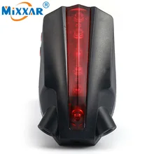 ZK25 Bicycle LED Tail Light Safety Warning Light 5 LED+ 2 Laser Night Mountain Bike Logo Intelligent Rear Lamp Cycling Light