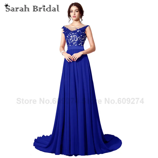 Long Elegant Royal Blue Prom Dresses Y Plus Size Luxury Crystal Long Elegant Royal Blue Prom Dresses Y Plus Size Luxury Crystal Cap Sleeve Floor Length Liques
