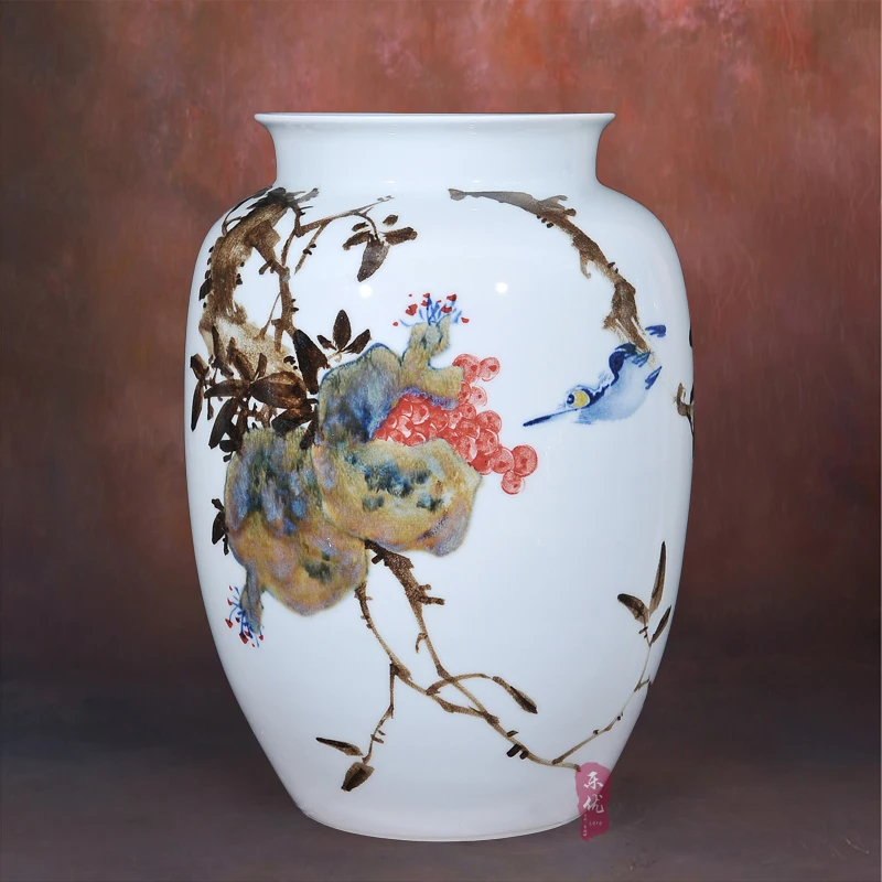 Jingdezhen ceramics Huang Xiaoling smiling flower vase modern fashion