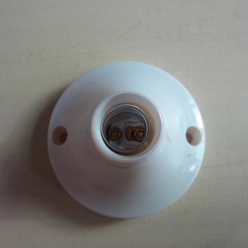 

10pcs/lot E14 Socket White Rectangle Shell E14 Lamp Holder For LED Light, No Greater Than AC250V 60W