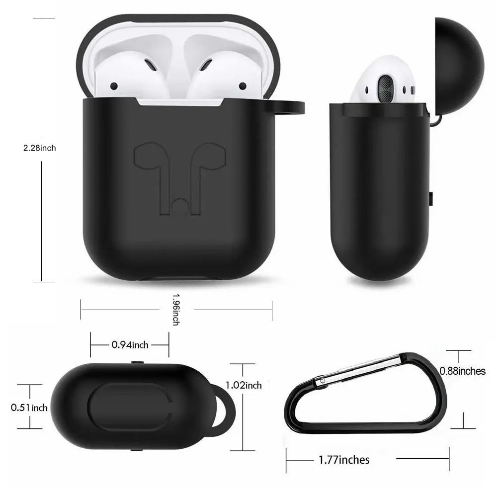 Силиконовый чехол 5 в 1 для Airpods/Airpods ремешок/Airpods крючки для ушей/анти-потеря карабин/Airpods часы ремешок держатель