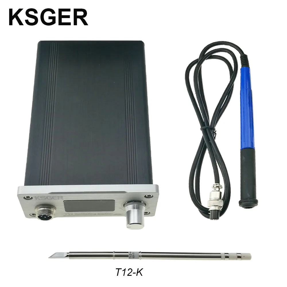 KSGER STM32 OLED V2.1S DIY T12 Электрический паяльник станция FX9501 сплав паяльная ручка контроллер температуры сварочный инструмент - Цвет: SET 1