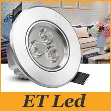 Недавно в списке 9 Вт CREE чип супер яркий светодиодный светильник 3.5 дюймов светильник свет теплый/холодный белый встраиваемый светильник+ Питание 80000hrs