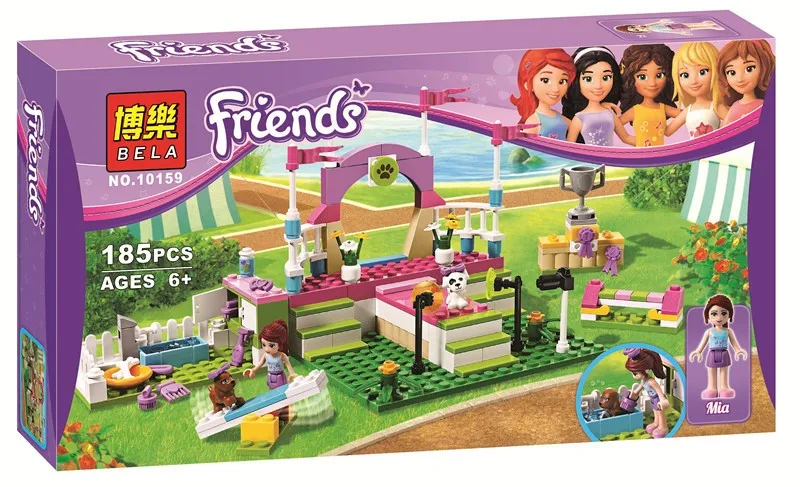 BELA-10159-assemblage-building-blocks-185p-Girl-friends-series-Heart-lake-Mia-dog-show-bricks-gift (3)