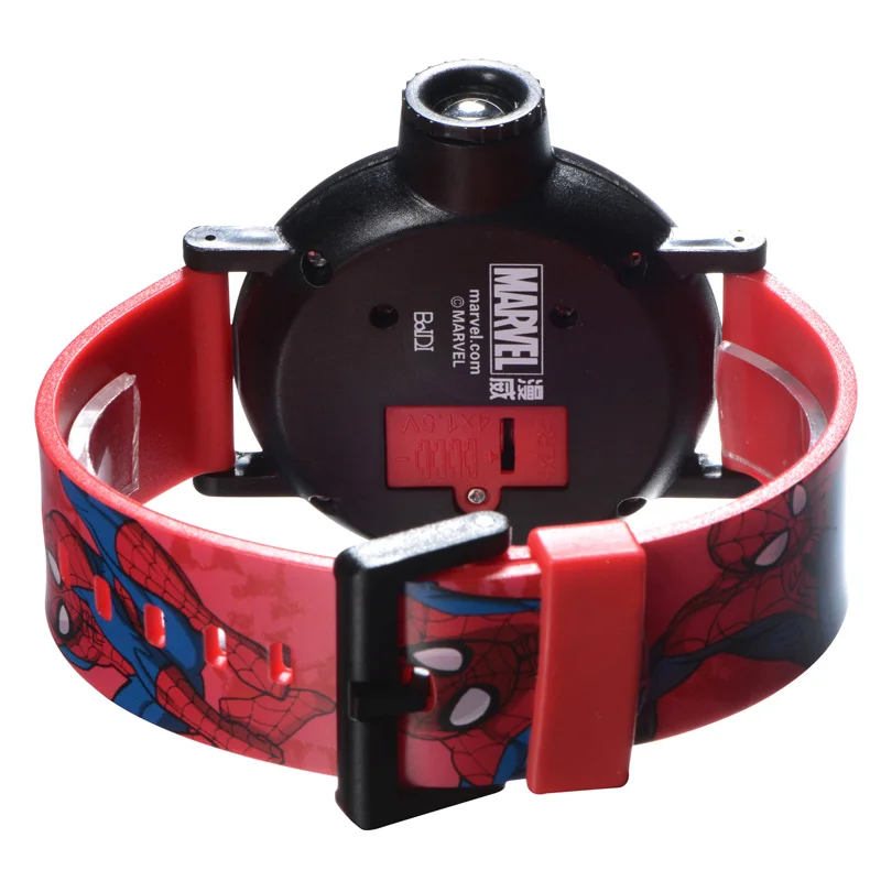 Original MARVEL Spider-man projection LED digital children cool cartoon Watch Best kids birthday gift Disney 81018 good time toy