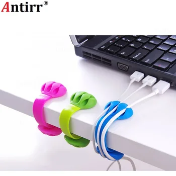 

Universal Multipurpose Cable Bobbin Winder Earphone Ties Organizer Wire Cord Data line Tidy Management Anti-skid Clip-on clamp