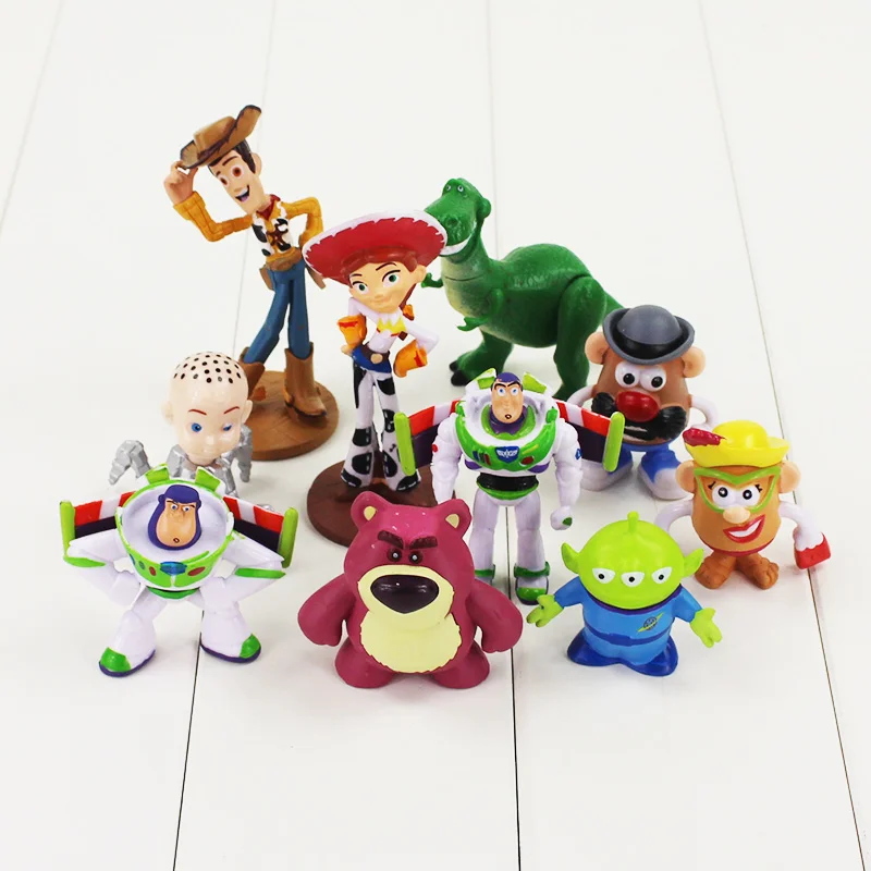 10 шт мальчик и фигурка медведя игрушки подарки на день рождения|figure toy|toy buzz lightyeartoy