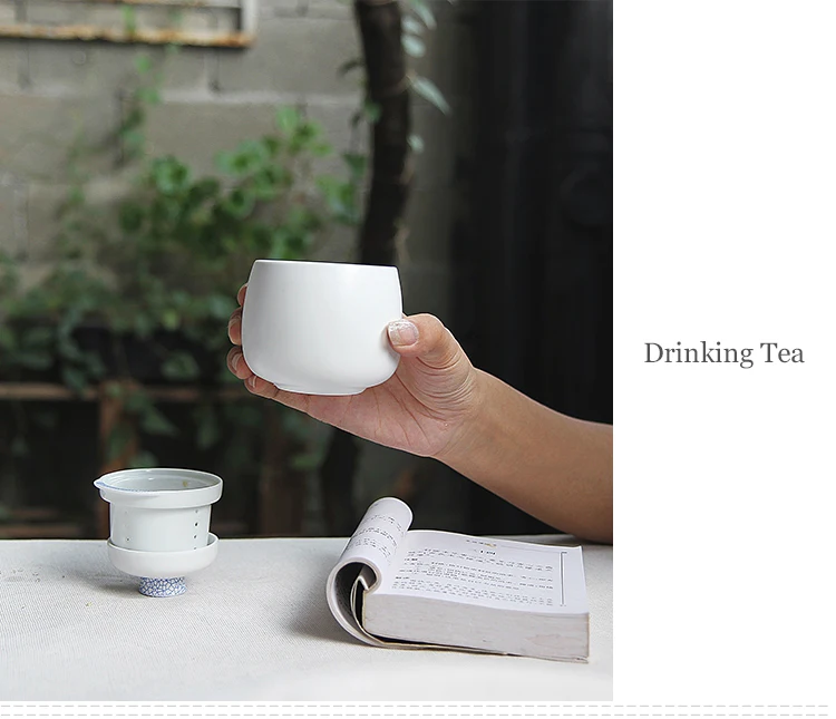 PINNY Новое поступление Портативный чайный сервиз высокое качество дорожный керамический чайный горшок черно-белая фарфоровая чайная чашка подходит для офисного использования