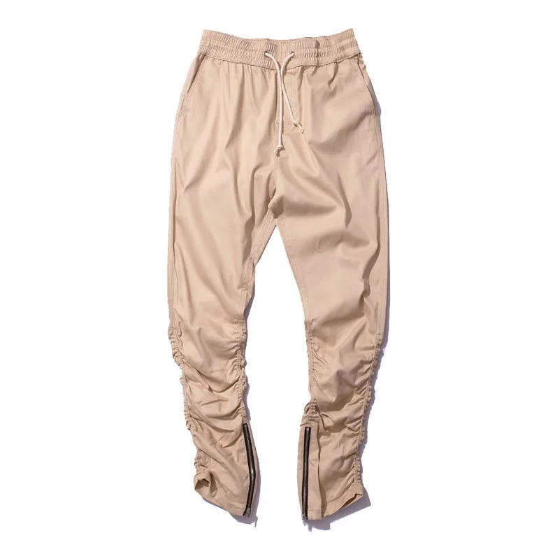 HIPFANDI Justin Bieber Style Side Zipper Men Slim Fit Casual Mens Hip Hop Jogger Biker Pants Swag Sweatpants Skinny Trousers
