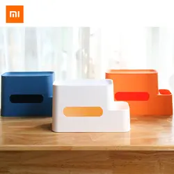 3 цвета оригинальный Xiaomi коробка для хранения ткани Настольный ящик для офиса умный дом пульт дистанционного управления коробка для