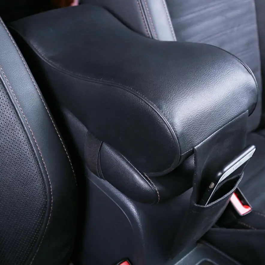 Car Armrest Cushion 1PC Durable Leather Car SUV Center Box Console Soft