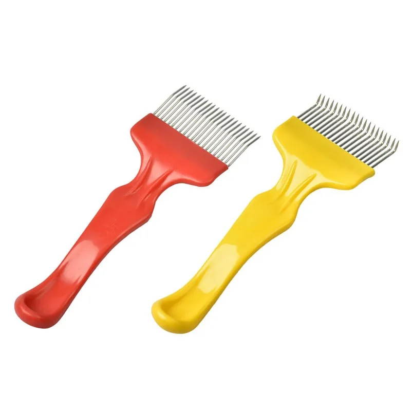 

1pcs 21 Pin Stainless Steel Tines Comb Uncapping Fork Scratcher Cut Honey Fork Bee Beekeeping Tools Beekeeping Equipment