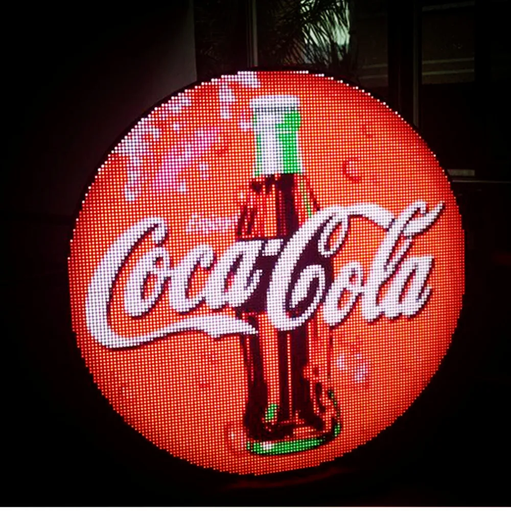 

70cm Diameter Circular Store Brand Logo P6 Waterproof Outdoor Full-Color RGB led display Board