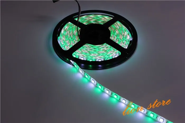 Светодиодные ленты RGB + белый Цвет/RGB + теплый белый Цвет SMD 5050 60led/m 300 светодиодов + контроллер полосы света Гибкие светодиодные ленты