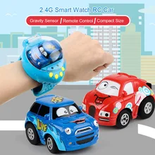Mini Remote Управление часы автомобиль мультфильм тяжести зондирования смотреть дистанционного Управление автомобиль игрушки для Детский подарок с окно 4 вида цветов