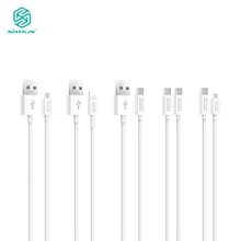Nillkin кабель 1 м 2.1A USB к микро-usb Тип-C световыми приборами Тип с разъемами типа C и Micro USB для iPhone для huawei P30 для samsung S10 зарядки