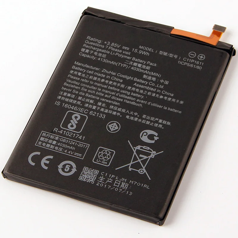 Оригинальная батарея C11P1611 для ASUS Zenfone 3 Max Z3 ZC520TL X008DB PegASUS X008 X008D Z01B 4030mAh|Аккумуляторы