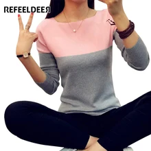 Refeeldeer Autumn Winter Sweater Women 2017 Knit High Elastic Jumper Women Sweaters And Pullovers Female Pull