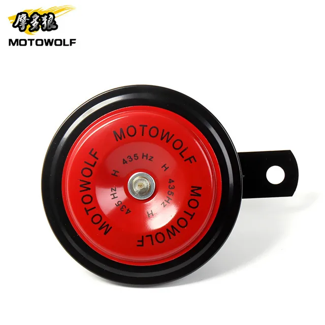 1Pcs Motorcycle Horn Moto Trumpet 12V Black Loud 110db Moped Dirt Bike