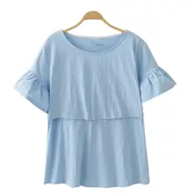 font b Maternity b font Nursing Tops Summer Cotton Breastfeeding Clothing For Pregnant Women T