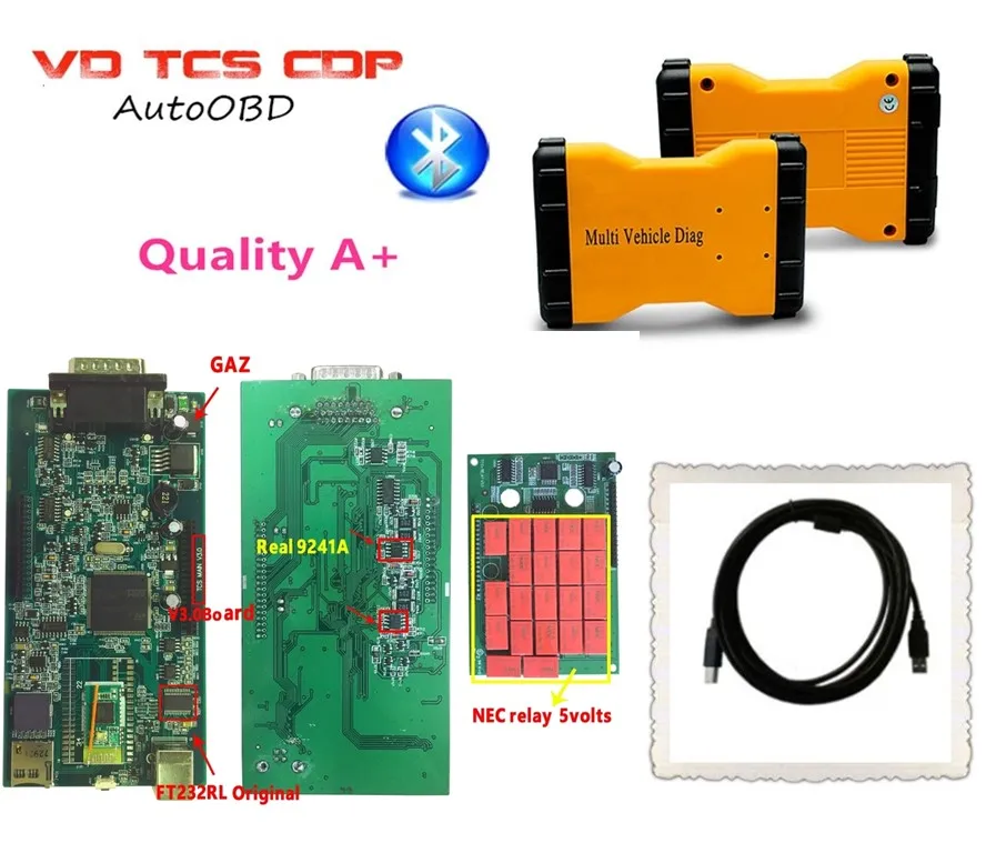 DHL V3.0 зеленая плата Новый VD TCS CDP pro2015.R3 Keygen с Bluetooth мульти транспортного средства Diag