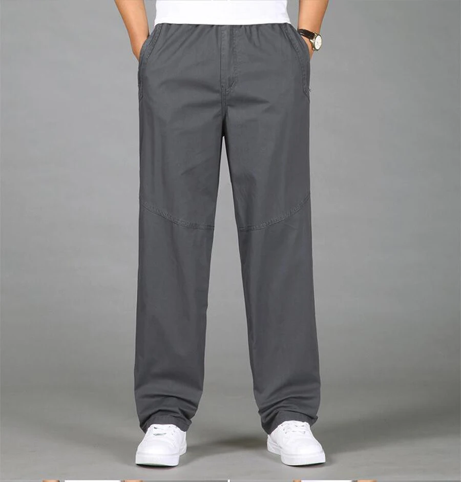 New Arrival Men Cargo Pants Casual Cotton Multi Pockets Track Pants Pantalon Hombre Mens Sweatpants Straight Trousers Size 6XL