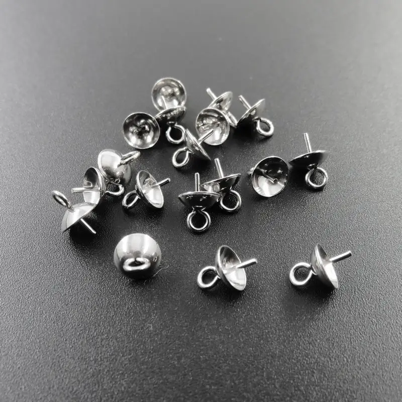 

Diameter 3mm 4mm 5mm 6mm Stainless Steel Sheep Eyes Nail Pearl older DIY Jewelry Pendant Accessories