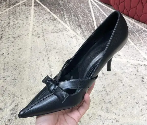 Nuevo Profundo Punta as Mujeres on Fino De Poco Slip nudo Negocios Pic Buttfly Alto Fiesta As Tacón Las Pic Bombas de Elegante Zapatos rrOf150q
