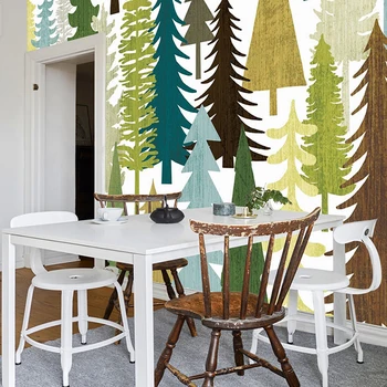 

Wallpapers YOUMAN 3D Home Decor Papel Mural Wallpaper For Living Room Bedroom KCedar Forest Tree Wall Papers TV Sofa Background