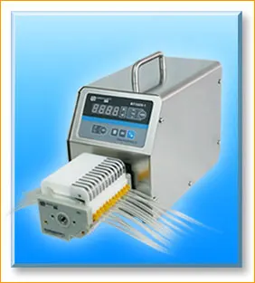 BT100S-1  DG6-8 ( 8channels) Lab Industrial Basic Variable Flow Speed Peristaltic Dosing Pump Fluid Water Pumps 0.00016-26ml/min
