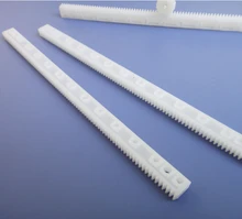 F17634 5Pcs DIY Toy Accessory Plastic Straight Rack Pinion Gear Sprocket Synchronous Round Nylon Gears Machining