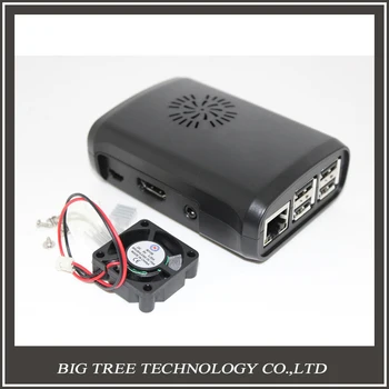 Raspberry Pi 3!!! New!Pi Box ABS case with Fan module for Raspberry Pi 2&Raspberry Pi model b plus+ 3pcs pure aluminum heat sink