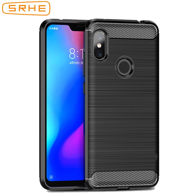 cheap SRHE For Xiaomi Redmi Note 6 Pro Case Soft TPU Bumper Carbon Fiber Cover For Xiaomi Redmi 6A Redmi 6 Pro Note6 Redmi6 Phone Case