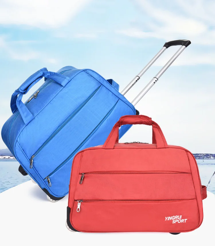 Чемодан на колёсиках Модный водонепроницаемый чемодан утолщенная тележка для багажа на колесах чемодан Дамский дорожный Багаж с колесами