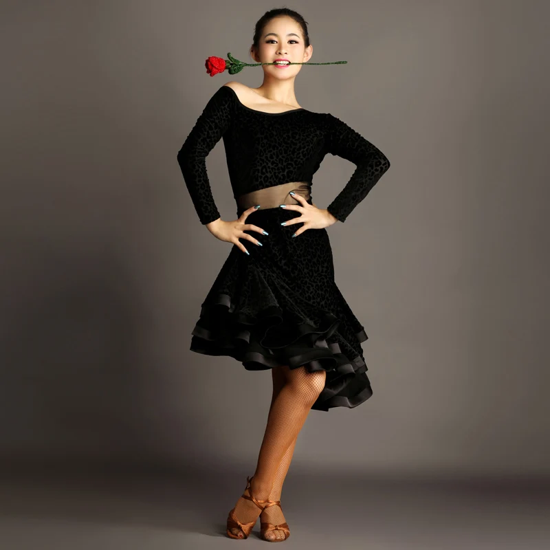 Buy Extra Plus Latin Dance Costume Set Black/Green