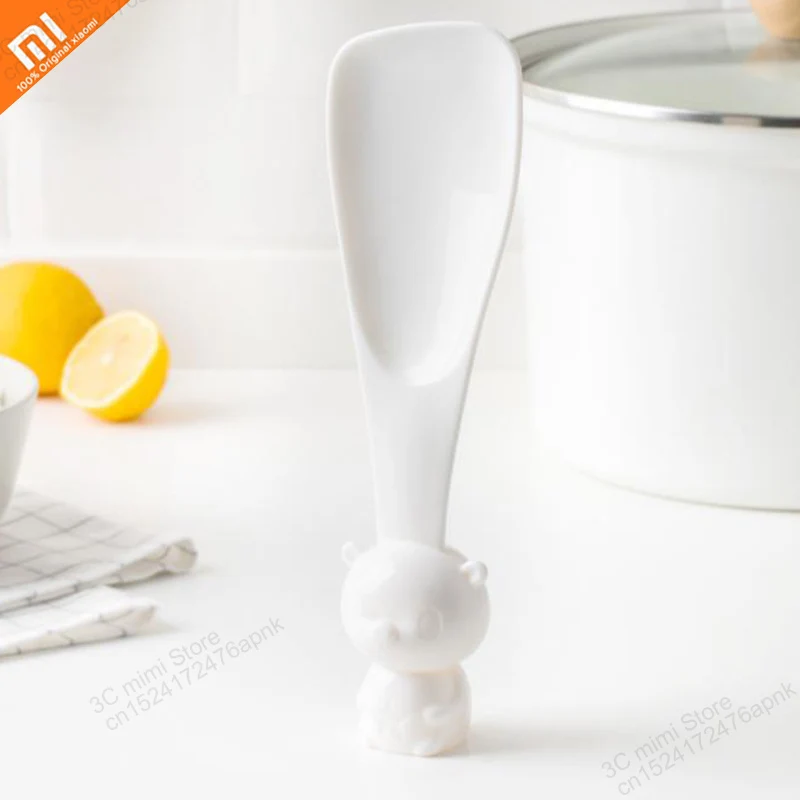Xiaomi youpin рисовая ложка с белым медведем милая мультяшным вертикальная суповый