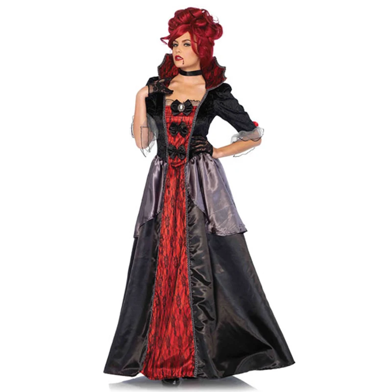 VASHE queen вампиров костюм костюмы на Хэллоуин для Для женщин Готический вампир роль партии Косплэй нарядное платье