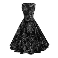 Vestidos de fiesta tipo péndulo grande con cinturón de talla grande con estampado Floral de verano para mujer