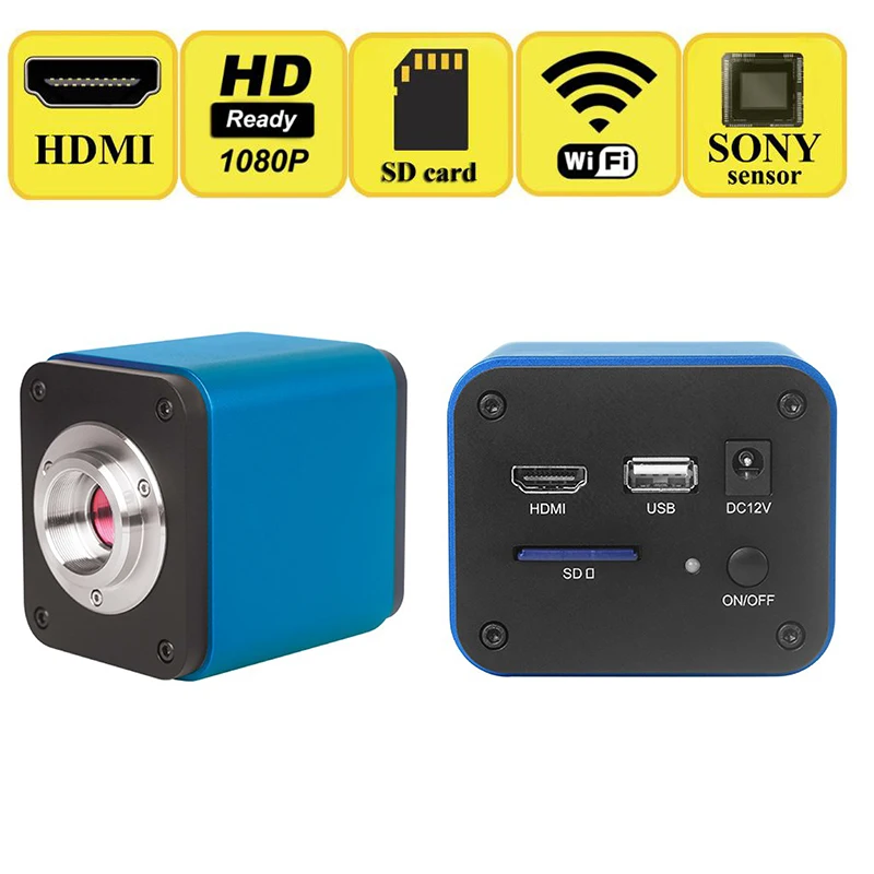Цифровой тринокулярный микроскоп SONY IMX185 с автофокусом 1080p|Микроскопы| |
