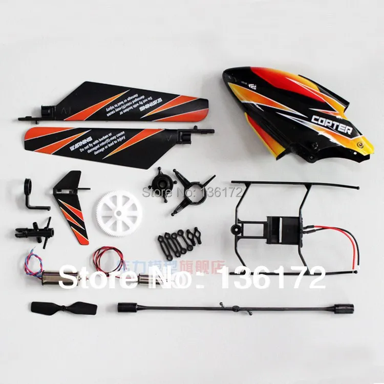 

wl wl V911 2.4G rc helicopter spare parts kits main blade+main/tail motor+headcover+landing gear tail blade
