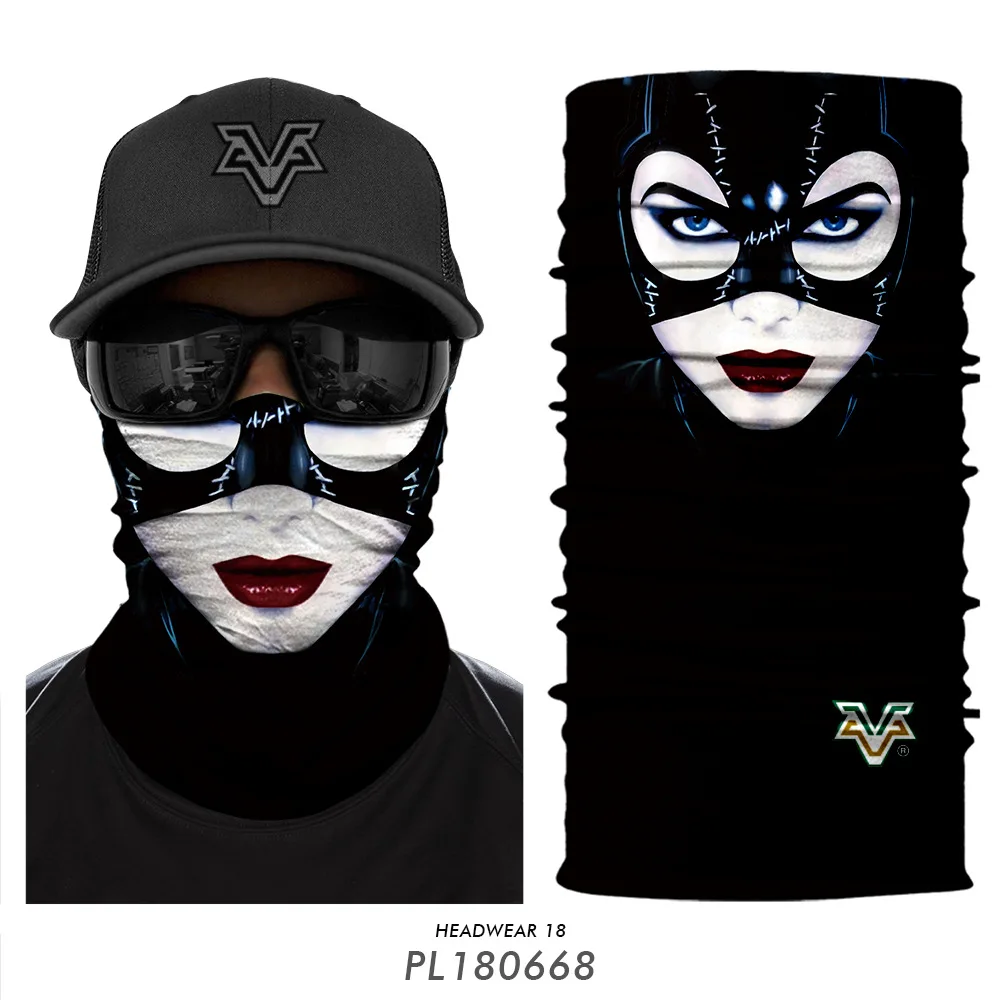 Женский шарф Бандана Catwoman Ветрозащитная маска для лица велоспорта Пешие