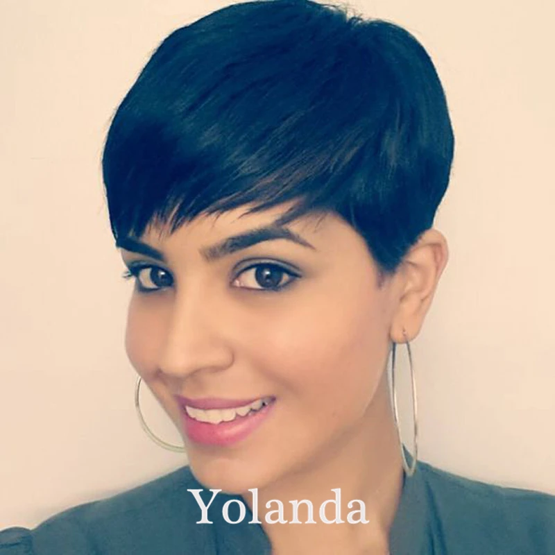 Pixie cut human short hair wig pixie cut human wig human 