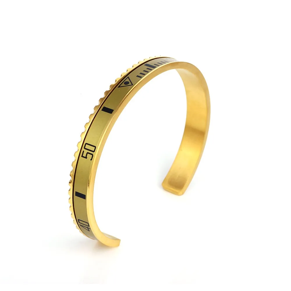 Комплексная итальянская Титан любителей циферблат, браслет официальный Спидометр браслет Для мужчин - Окраска металла: gold