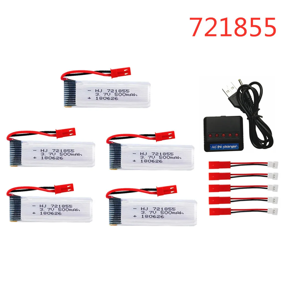 

721855 Lipo Battery 3.7V 500mAh for Udi U815A U818A U819A L6052 L6036 V212 V222 H07 for H37 V929 V959 V930 V966 V977 X20 Battery