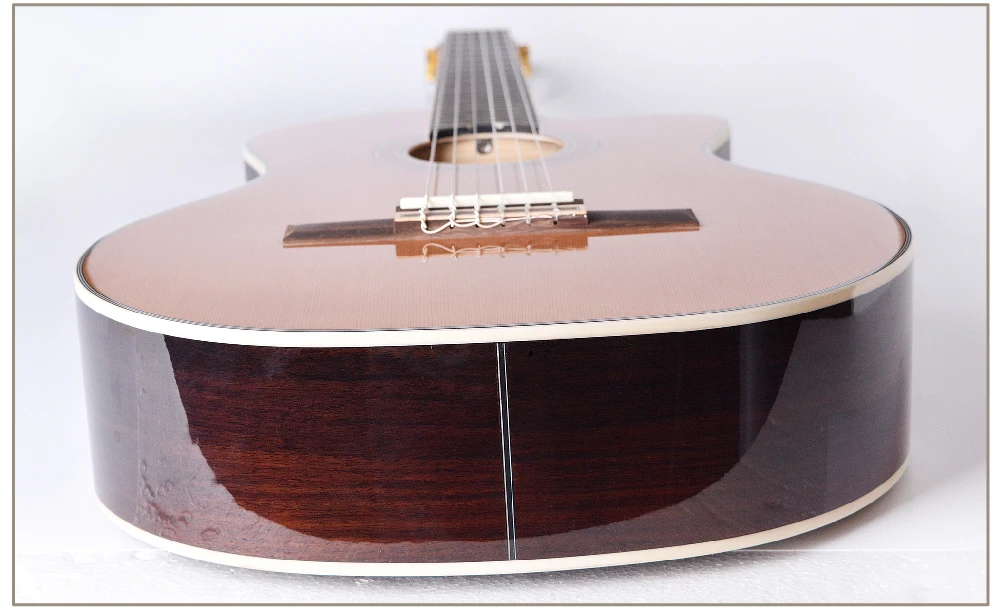 Классическая гитара Cutaway Cedar акустическая электрическая нейлоновая струна 39 дюймов гитара ra 6 струн установка звукоснимателя гитары глянцевый