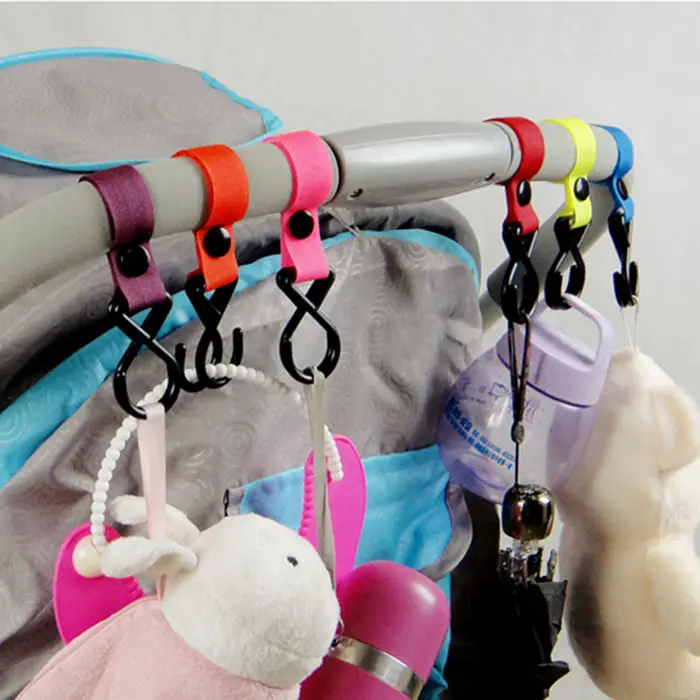 

Random Stroller Accessories Anti-lost Hooks Baby Stroller Pram Pushchair Hanger Hanging Hooks Tool