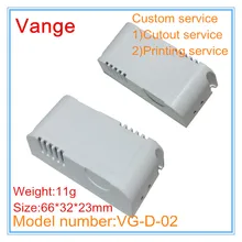 10 шт./лот пресс-формы IP54 огнеупорный ПК Пластиковый корпус для Светодиодный проект 66*32*23 мм