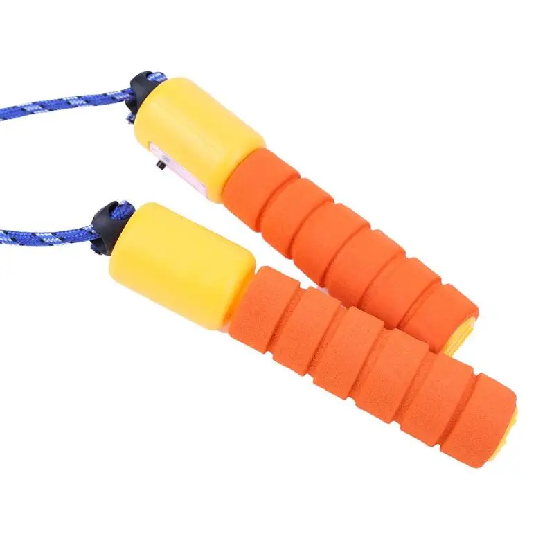 Practical 2.5m colour Jump Ropes Cotton Sponge Count Wire Exercise Fitness Outdoor Sports Jumping Skipping Rope Random Color