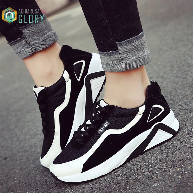 

2017 spring Flats shoes Woman Trainers Breathable Casual shoes Outdoor Walking Women shoes Zapatillas Mujer